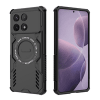 Funda Foxdock Para Xiaomi Poco F6 Pro , Magnética, Resistente A Golpes, Con Soporte, Unisex, Carga Inalámbrica