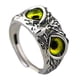 thumbnail image 5 of Demon Eye Owl Anillos Retro Elegante Anillo Llamativo Para Pareja Amantes Hombres Mujeres Amarillo, 5 of 5