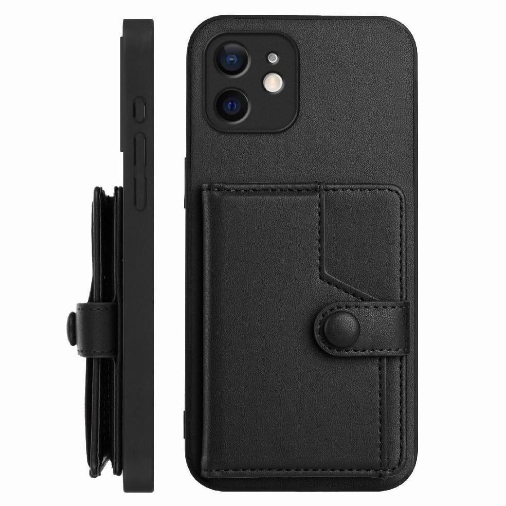 Foxdock Funda Para Iphone 12 Con Bloqueo Rfid - Diseño Elegante Con Cierre De Botón