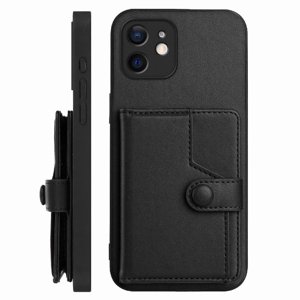 Foxdock Funda Para Iphone 12 Con Bloqueo Rfid - Diseño Elegante Con Cierre De Botón