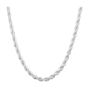Fershop - Cadena Tourbillon Acero Plateada 4 Mm 55 Cm