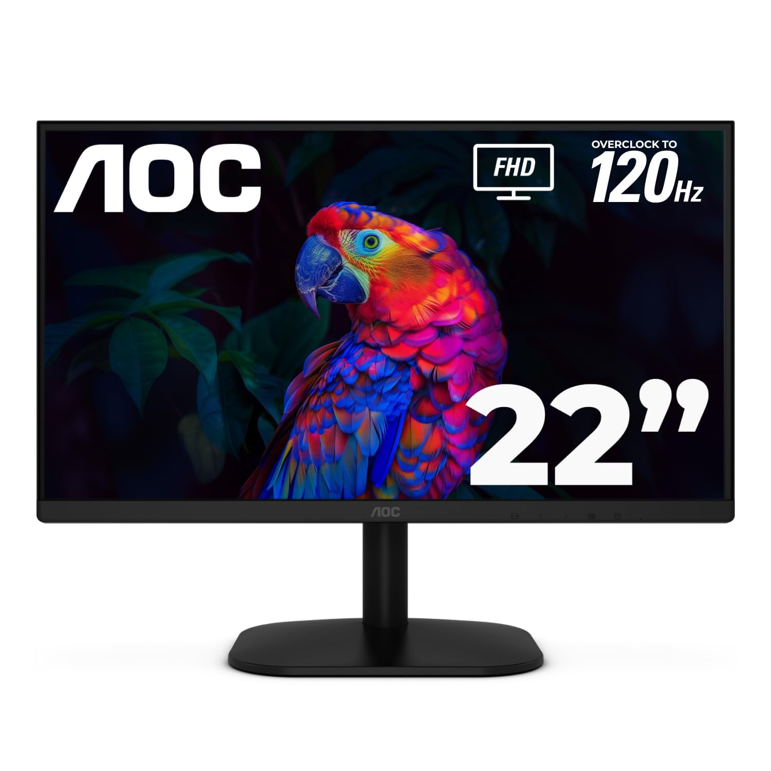 Monitor Aoc 22b35hm23 De 22 Pulgadas, Full Hd, 120 Hz, Led, Vga Y Hdmi