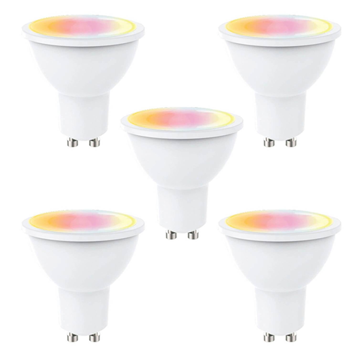 Hb Led - Pack 5 Ampolletas Led Inteligente Smart Bright Gu-10 5w