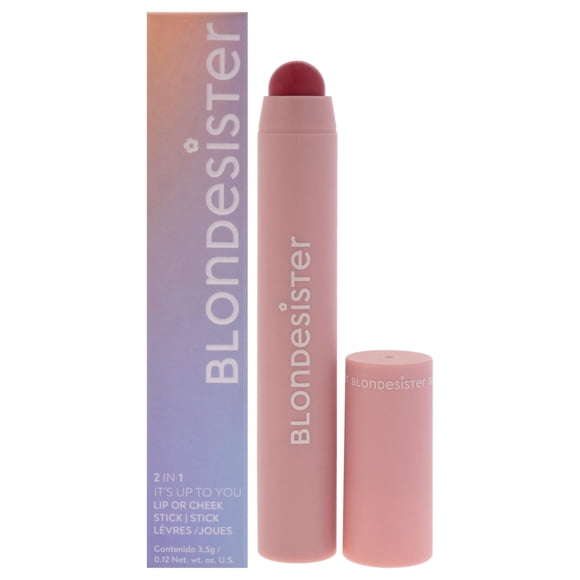 Barra de color para labios y mejillas Blondesister, 3,5 g, color rojo baya