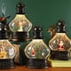 thumbnail image 2 of Bolas de nieve navideñas con forma de farol, bola de nieve cilíndrica con purpurina, bolas de nieve navideñas de bronce, linterna con decoración de muñeco de nieve y árbol de Navidad., 2 of 5