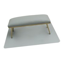 Magideal - Kit De Almohada Y Tapete Para Uñas, Utensilios Para Embellecer Tus Uñas, Soporte Ergonómico Para Muñecas, Cojín De Apoyo Para El Brazo, Color Neutro. Gris Claro