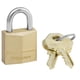 thumbnail image 1 of Candado Master Lock 120D de latón con llaves diferentes, 1 of 5