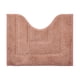 thumbnail image 1 of Xiao Hua Tapete de Baño Antideslizante en Forma de U para Piso de Inodoro, Rosa coral, Esponjoso y Suave, Lavable a Máquina, Fuerte Absorción de Agua 20 inches x 16 inches, 1 Pieza, 1 of 4