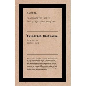Malpaso - Libro Aurora - Friedrich Nietzsche