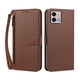 thumbnail image 1 of Funda Tipo Billetera para Motorola Moto G Stylus 5G 2023 con Soporte y Bolsillo con Cierre Marrón, 1 of 1