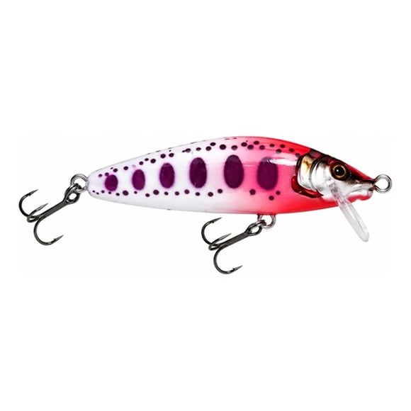 Señuelo Poseidon Minnow 8 g Pink Purple Trout para Trucha y Salmón 2 Anzuelos Triples