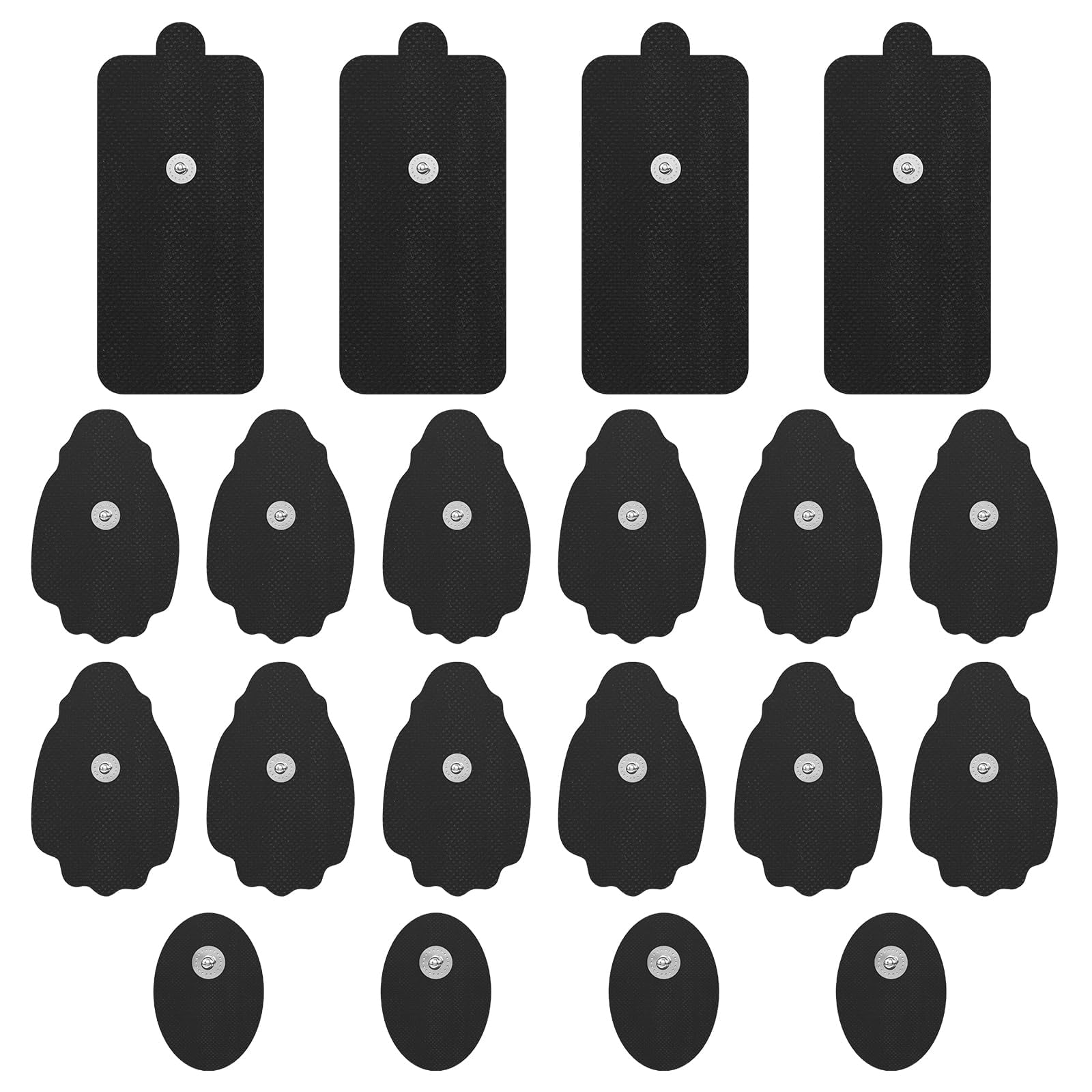 Almohadillas Para Electrodos Tens Unit Nursal, Paquete De 20 Unidades, 3.5 Mm, Snap Ems
