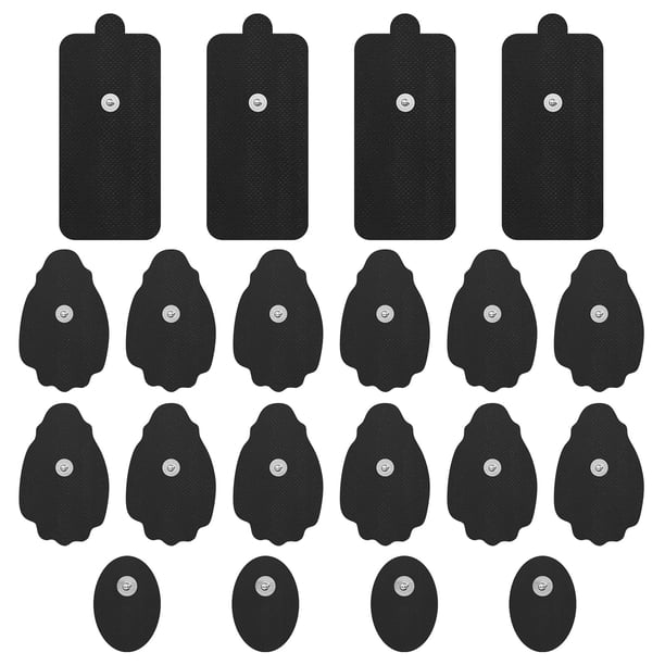 Almohadillas para electrodos TENS Unit NURSAL, paquete de 20 unidades, 3.5 mm, Snap EMS