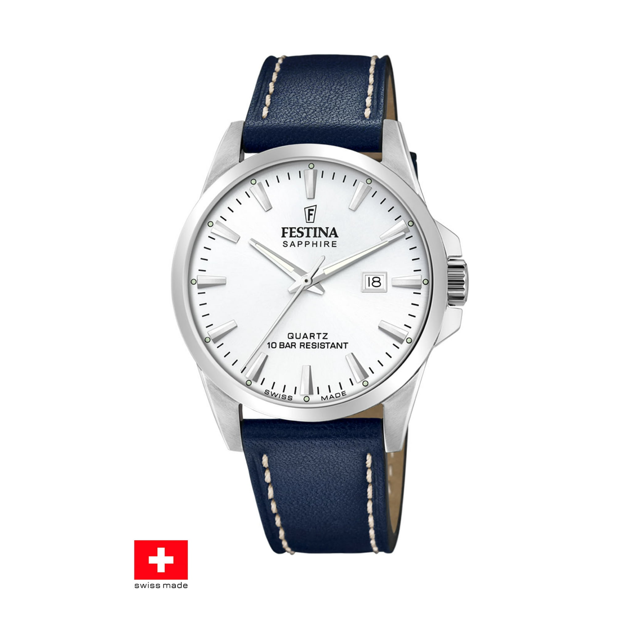 Reloj F20025/2 Festina Swiss Plateado Hombre Swiss Made