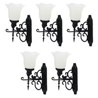 Ioensy - 5X Lámpara De Pared En Miniatura Para Casa De Muñecas Antigua, Accesorios Para Casa De Muñecas Diy, Estilo D