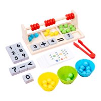 Bothyi - Tablero De Conteo De Madera Bandeja De Cuentas Juguete De Aprendizaje Educativo Regalos Multicolor