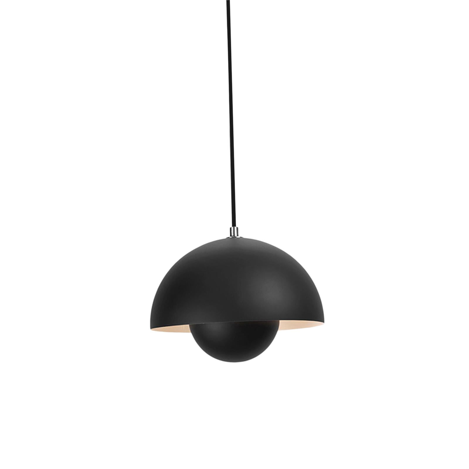 Magideal - Lámpara Colgante, Lámpara Colgante De Metal Ajustable De Decoración De Granja, Iluminación Colgante Vintage Para Cocina, Restaurante, Comedor, Cafeter Negro Mate