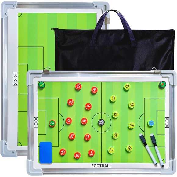 Pizarra táctica magnética Pure Vie para fútbol, 43 x 30 cm