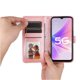 thumbnail image 2 of Funda tipo cartera FOXDOCK para OPPO A77 5G , diseño girasol en relieve, cuero PU, cierre magnético, soporte y tarjetero, 2 of 5