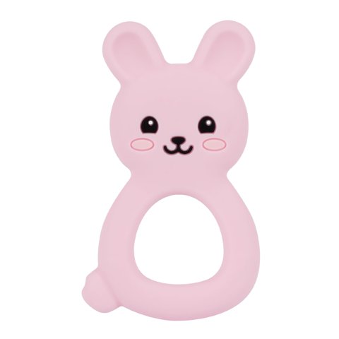 Silicona Teether Vbglmya Baby Bunny Apta Para Uso Alimentario, De 3 A 12 Meses