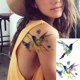 thumbnail image 2 of COKTAK 15 Sheets 3D Watercolor Hummingbird Temporary Tattoos - Multicolor Hummer Birds Tattoo for Women, Girls, and Kids - Waterproof and Fake Face Tattoo - Small and Colorful Flower and Fake Tattoo -, 2 of 3
