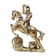 thumbnail image 2 of Estatua De Caballero Dorado A Caballo, Accesorios, Dise?o Retro Clásico Versátil, 19x7x25cm, 2 of 5
