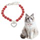 thumbnail image 1 of Collar de Perlas para Gatos Uxcell, Collar de Perlas para Perros de 11 Pulgadas con Piedra de Imitación en Forma de Corazón (Rojo, S) para Cachorros/Perros Gatos, 1 of 7