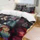 thumbnail image 1 of Demon Slayer Anime Home Bed 3-piece Set Classic Japanese Anime Polyester Wash Student Dormitory Set, 1 of 5