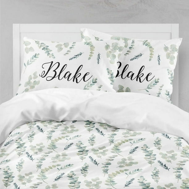 Juego de cama infantil personalizado Greenery (edredón o funda nórdica)