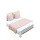 thumbnail image 2 of Juego De Piecera De Cama Con 2 Fundas Modelo Burbuja Rosado, 2 of 3