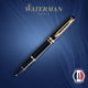 thumbnail image 2 of Bolígrafo Rollerball Expert Gloss Negro Con Detalles En Oro De 23 Quilates, 2 of 7