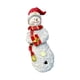 thumbnail image 3 of Figura De Muñeco De Nieve Iluminada De Resina, Decoración De Escritorio Para Estante De Sala De Estar, Estilo Navideño B Rojo, 3 of 3