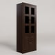 thumbnail image 4 of Vitrina Berlin Chocolate Madera Vidrio 2 puertas, 4 of 4