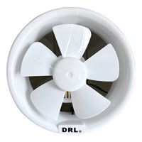 Extractor De Aire 6 Pulgadas Drl Redondo Baño Cocina Sec - Blanco