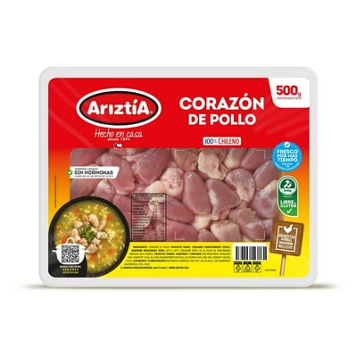 Corazón De Pollo 500 G Ariztia