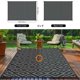 thumbnail image 3 of Alfombra exterior de plástico Kalafun 183x274 cm Negro Gris, 3 of 7