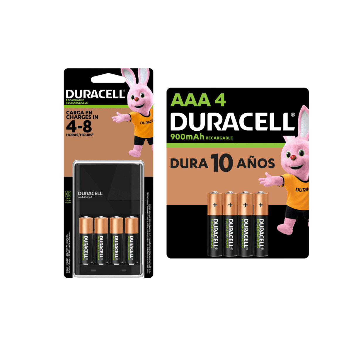 Cargador Duracell Aa/ Aaa + 8 Pilas Recargables(4aa + 4aaa)