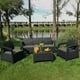 thumbnail image 2 of Juego de Terraza Living Jardin 3 Cuerpos Corfu Grafito gris oscuro, 2 of 7