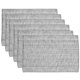 thumbnail image 1 of Juego de 6 unidades de la colección Sweet Home de Placemats, 100% algodón, color gris, 1 of 5