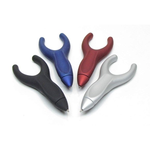 Bolígrafo PenAgain, juego de 4 colores: negro, azul, rojo y plata
