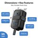 thumbnail image 4 of Cargador de viaje Uncaged Ergonomics portátil con 3 AC + 2 USB, 4 of 9