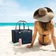 thumbnail image 3 of Large Beach Tote | Mujeres Large Waterprode Beach Tote,Mujer Potátil fo Beach Spots Summer Nataciónming Pool Leoly, 3 of 7