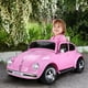 thumbnail image 2 of Coche eléctrico para niños Aosom Volkswagen Beetle 6V Pink, 2 of 3