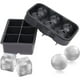 thumbnail image 1 of Juego de 2 bandejas para cubitos de hielo, moldes de silicona para hacer bolas de hielo de whisky, cuadrados y grandes, para cócteles y bourbon, reutilizables y sin BPA., 1 of 8