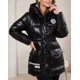 thumbnail image 5 of Maxi Parka Puffer Black Glossy: Estilo Urbano y Térmico - ELX1729, 5 of 8