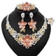 thumbnail image 5 of 4 Pzas Collar de Cristal Brillante Pulsera Aretes Anillo Conjuntos de Joyería para Mujer Conjuntos de Joyería para Mujer de Honor y Novias para Boda Compromiso Fiesta Graduación, 5 of 7