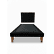 thumbnail image 1 of Cama De Plaza Lineal Negro Felpa, 1 of 3
