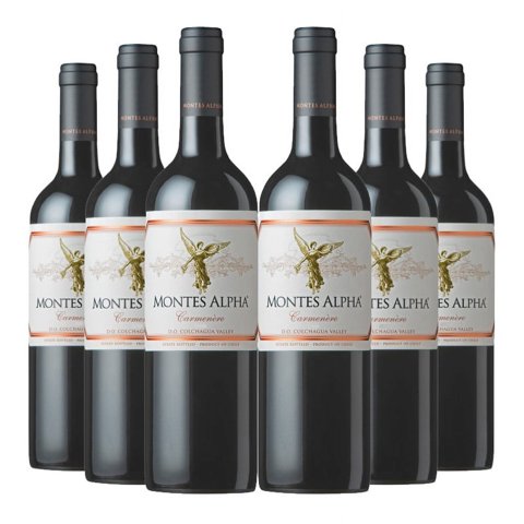 Montes - 6 Vinos Alpha Carmenere, 750 Ml, 14.5%