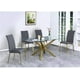 thumbnail image 4 of Mesa De Vidrio 6 Puestos Madrid Gold 140 X80 - Dorada, 4 of 4