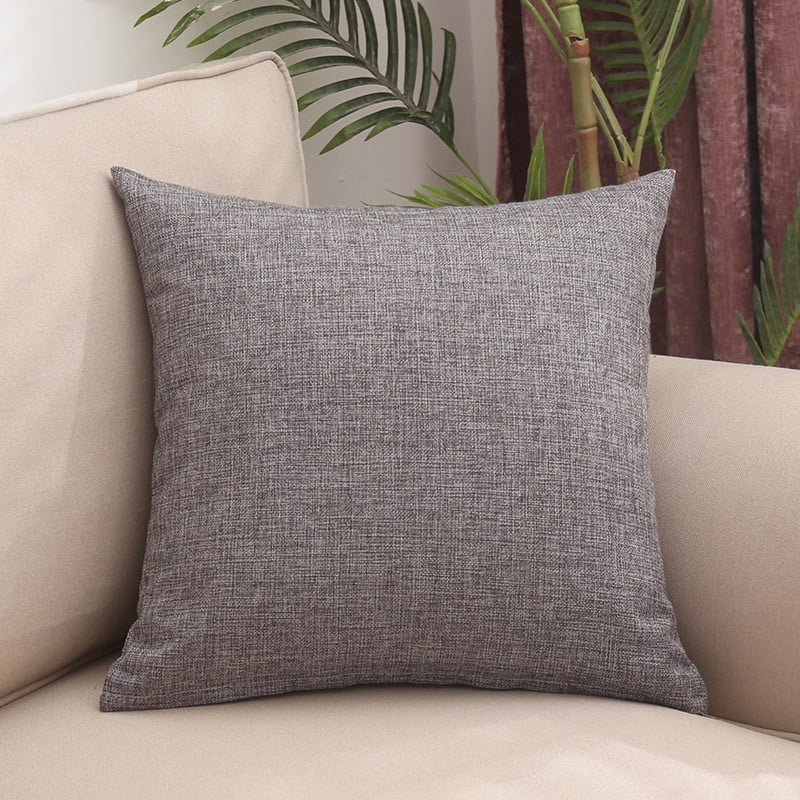 Xmhytop Almohadas Decorativas 45x45cm(1 Pieza), Cuadradas Colores Pastel, Cierre Oculto, Núcleo Incluido, Ideal Para Sofá, Recámara, Gris Oscuro